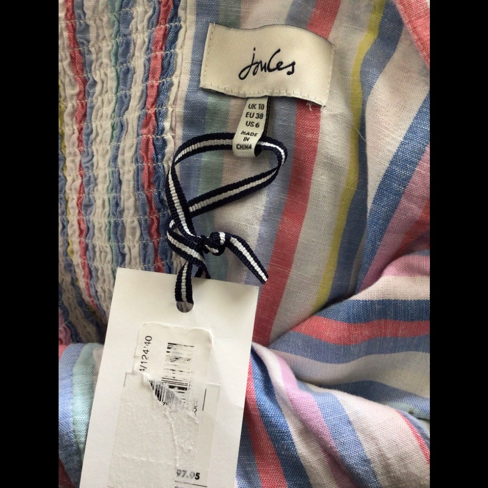 SALE🆕JOULES BUTTON FRONT LINEN BLEND SUNDRESS(Sz 6& 8) - Picture 10 of 12